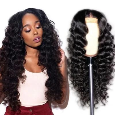 Kbeth Best Hair Deep Wave Wigs Brazilian Virgin Cuticle Aligned 360 Human Hair Lace Frontal Wig From China Factory for Beauty Lady