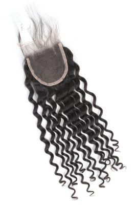 Long Curl Wave Black Human Hair High Quality Tape Female Toupee