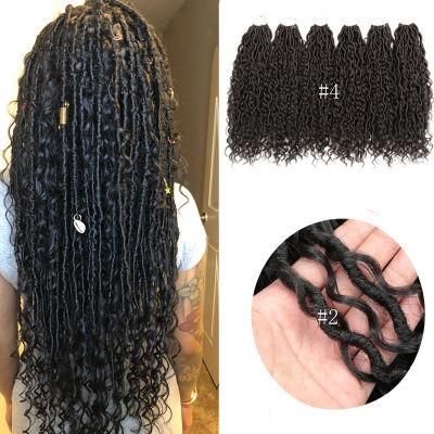 River Goddess Crochet Locs Braids Hair Soft Faux Locs Ombre Crochet 18inch Hair Extensions Boho Hippie Locs Synthetic Extensions