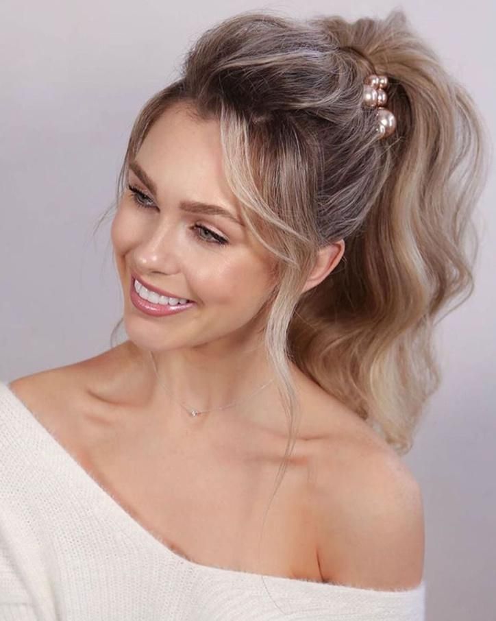 Long Pony Tails for Women Medium Brown