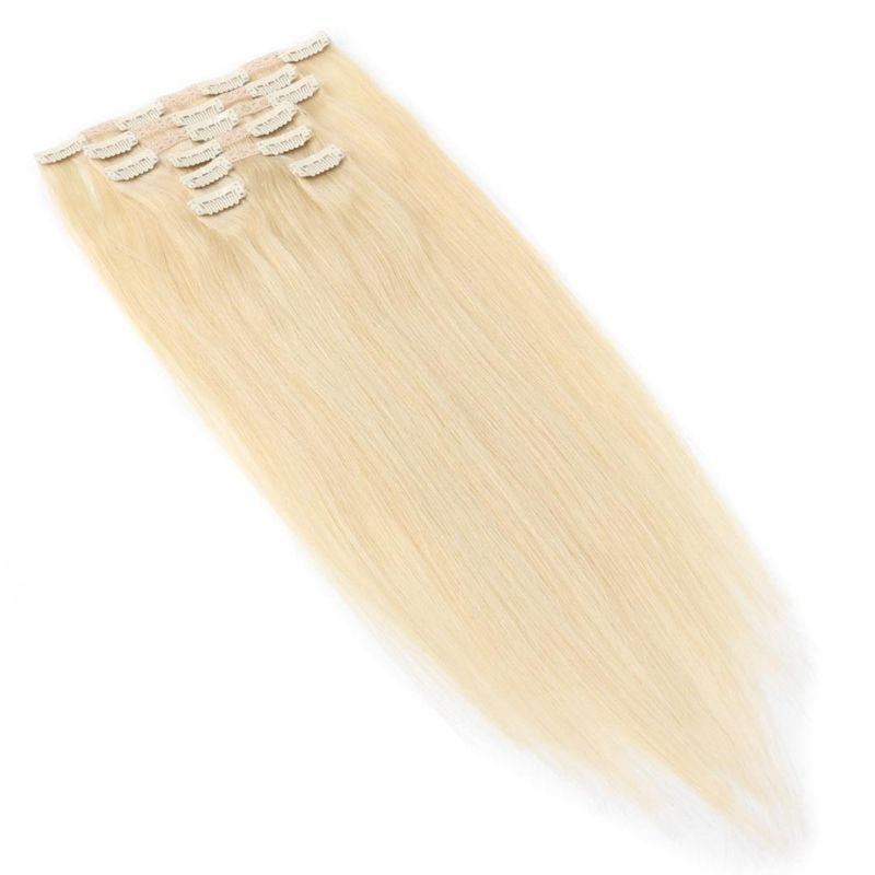 Blonde Human Hair Clip in Extensions 50g-180g