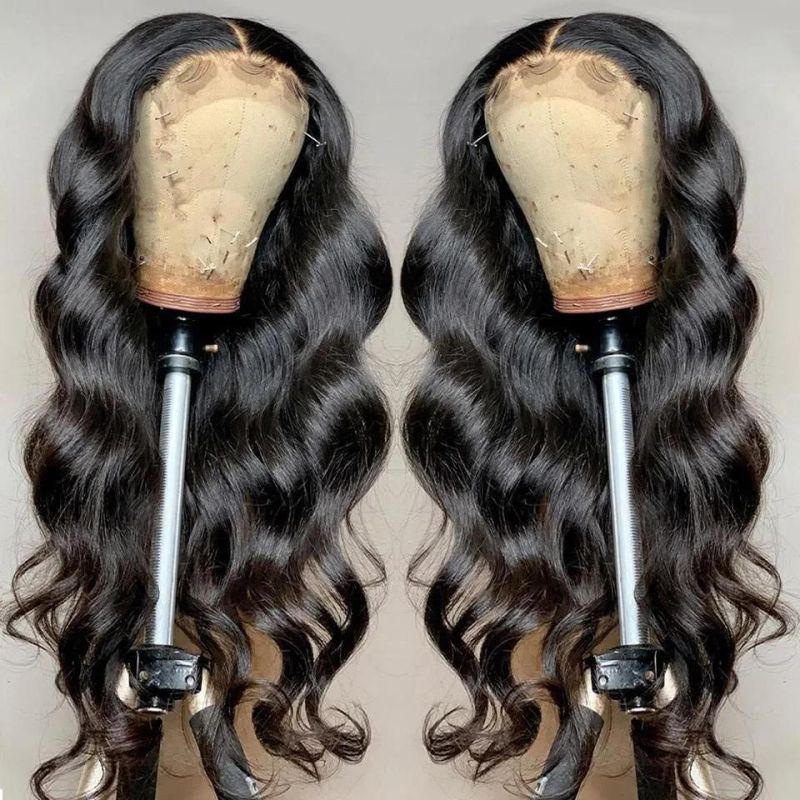 Raw Virgin Hair Brazilian Wig Body Wave Lace Frontal Human Hair Wig 30 Inch Curly Wig