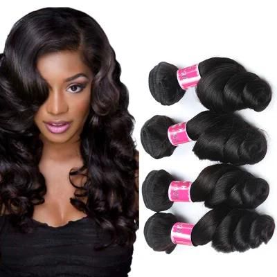China Wholesale Black Comfortable Soft Loose Wave Hair Weaving 100% Natural Human Hair