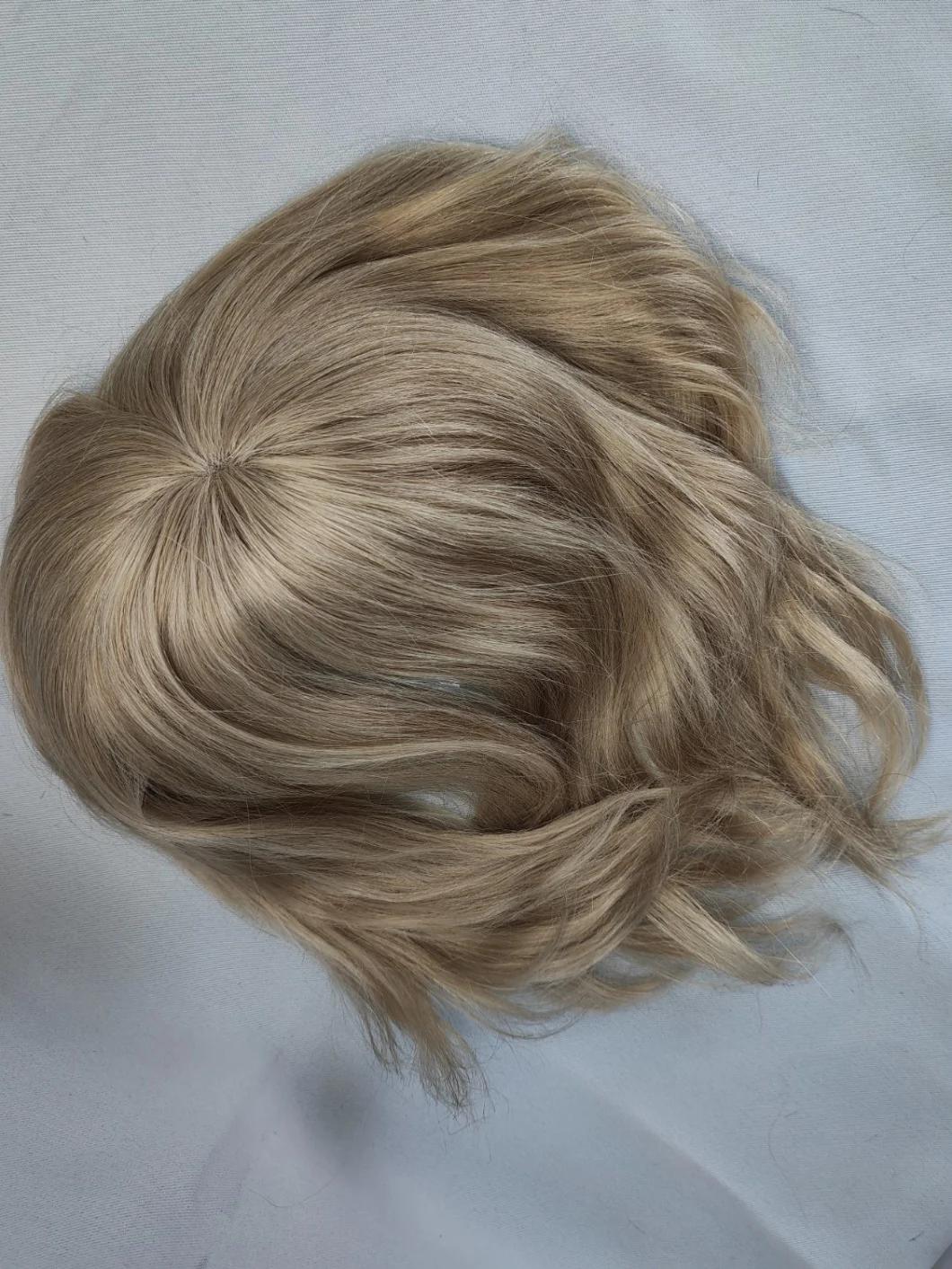 2022 Most Popular Fine Welded Mono Human Hair Toupee Made of Human Remy Hair