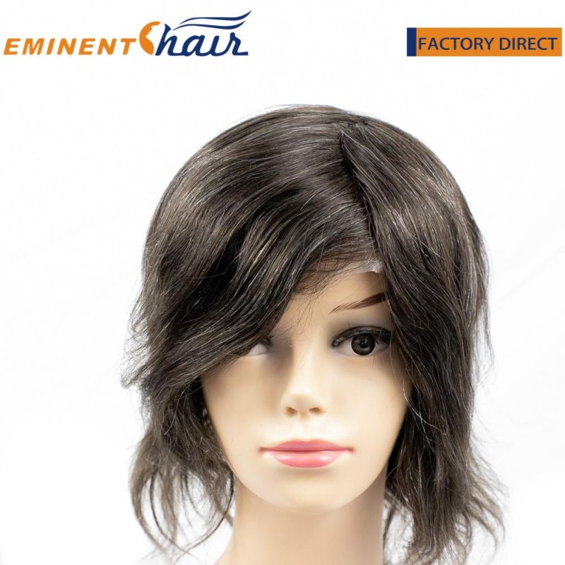 Factory Direct Natural Effect Custom French Lace with PU Edge Wig