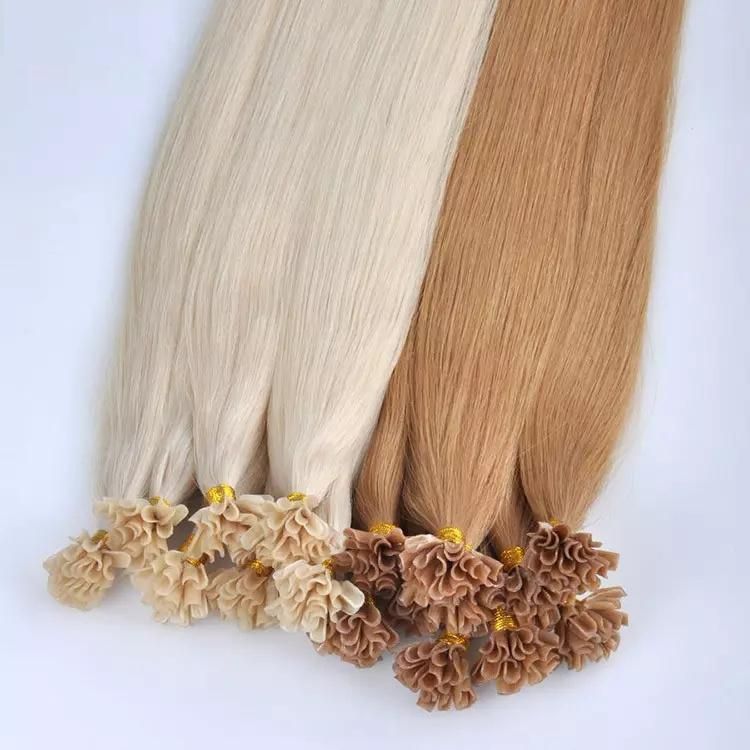 100% Human Russian European Itip Vtip Flat Tip Prebonded Hair Remy U Tip Hair Extension.