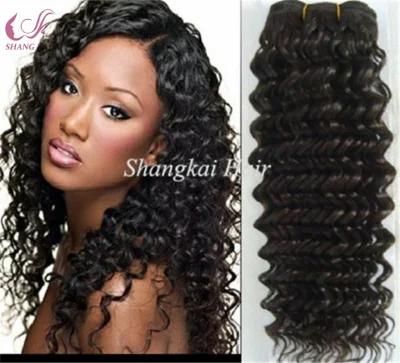Remy Indian Hair Raw Virgin Wavy Bohemian Curl Human Hair Weave/Bundles Extension, Wholesale Black Hair Products