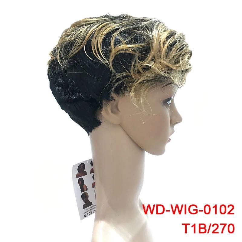 Wholesale Cheap Heat Resistant Synthetic Wigs Straight Short Hairstyle