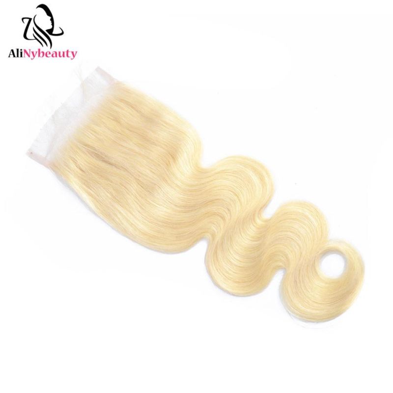 Brazilian Raw Blonde Unprocessed Virgin Human Hair 613 Lace Closure