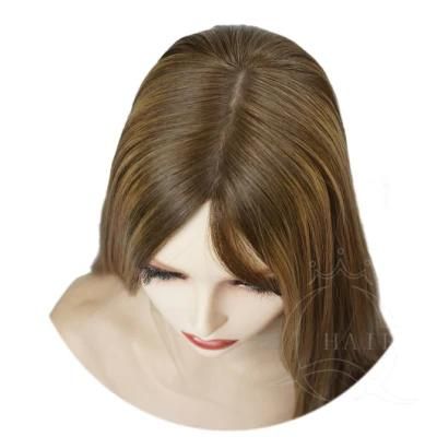 22 Inch Small Layer China Wholesale Customized Natural Hair Wig Silk Top Kosher Jewish Wig Sheitel Israel Wig Remy Hair Wig Lace Frontal Wig
