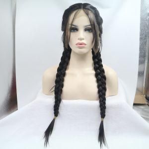 Wholesale Synthetic Hair Braid Lace Front Wig (RLS-154)