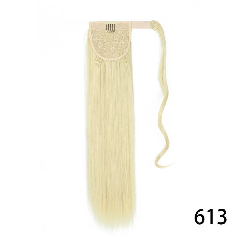 Heat Resistant Hair 22inch Wrap Around Pony Hairpiece for Women