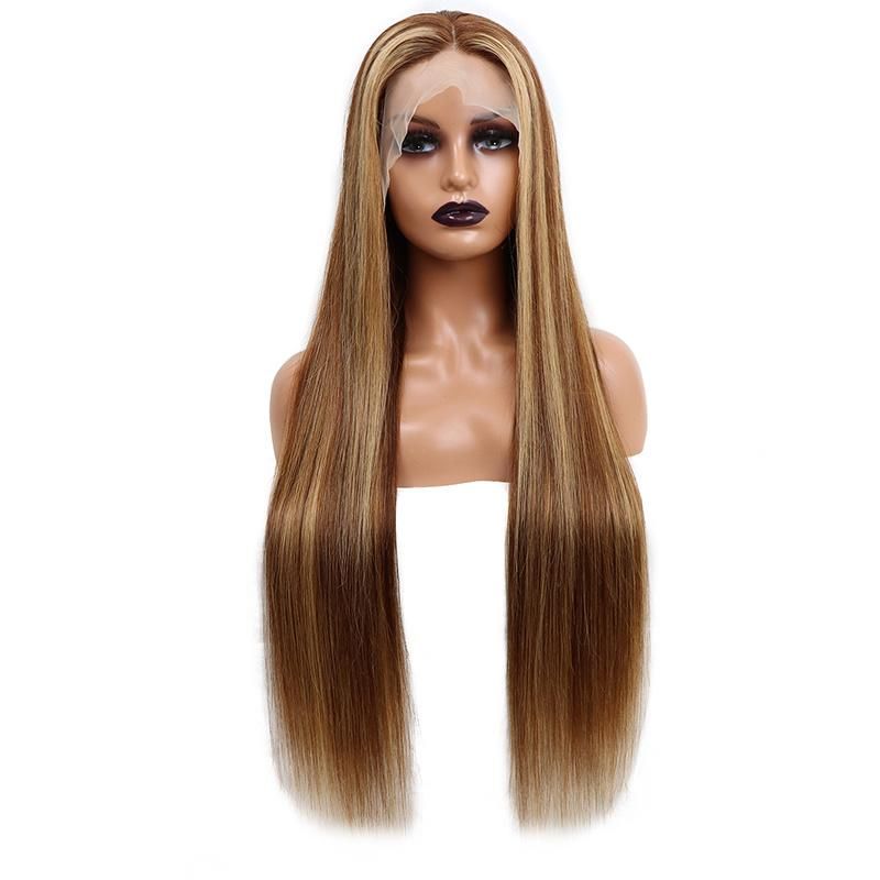 Blonde Transparent Lace Front Wigs 100 Unprocessed Virgin Brazilian Straight