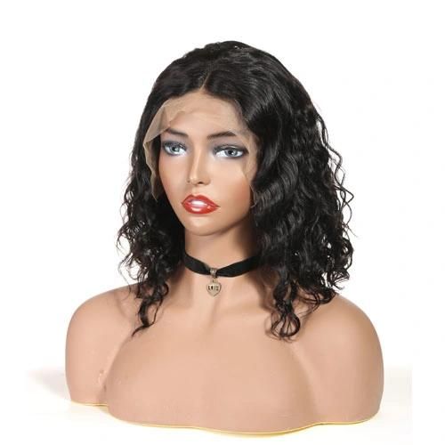 Brazilian Lace Front Wigs Deep Curly Wave Human Hair Pre-Plucked