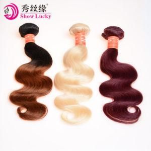 Wholesale Body Wave Colored Hair Remy Ombre Virgin Filipino Human Hair Bundle
