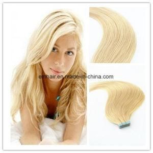 Hot Selling Wholesale Color #613 Tape Straight Brazilian Hair Weft PU Hair Extension