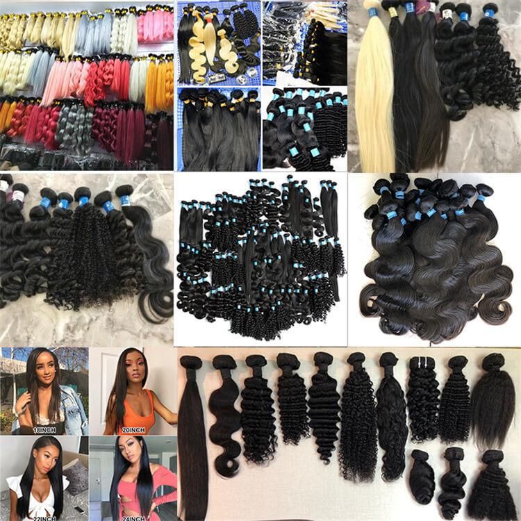 Wholesale Factory Price Straight Hair Bundles Vendor Unprocessed Human Hair Raw Brazilian Virgin Hair for Women