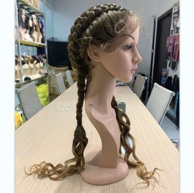 New Products Braide Wigs Synthetic Hair Lace Front Wig