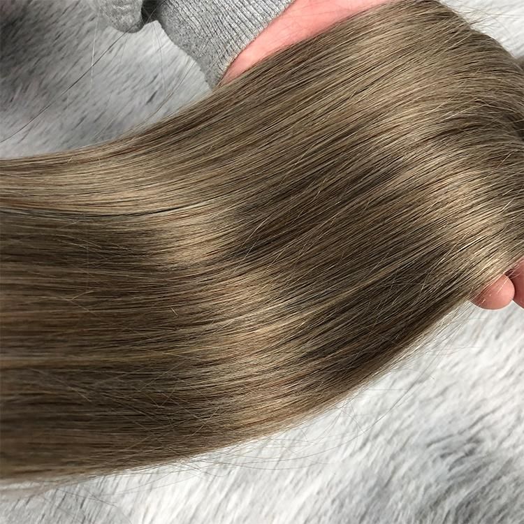 10A Grade Straight Nano Ring Tip Brazilian 100% Virgin Human Hair Weft