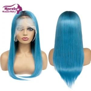 Morein Hair Double Color Human Hair Raw Cuticle Aligned Hair Virgin Frontal Lace Wig