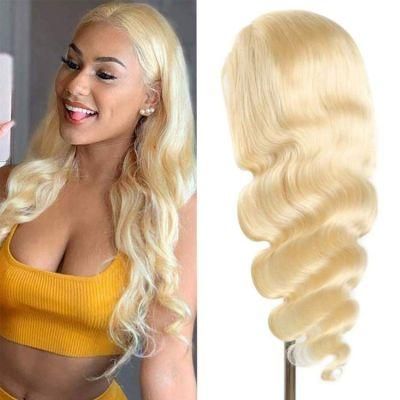 Factory Wholesale High Quality Brazil Human Hair 613# Wig 150% 13*4 Remy Hair Wig