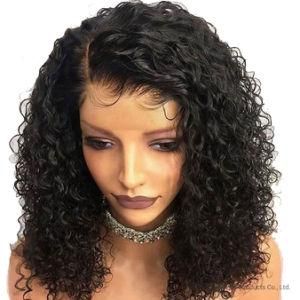 13*6 Lace Wig Brazilian Hair Short Deep Curly Bob Lace Front Human Hair Wig