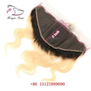 13*6 Lace Frontal Ombre Blonde 1b 613 Body Wave Brazilian Remy Human Hair