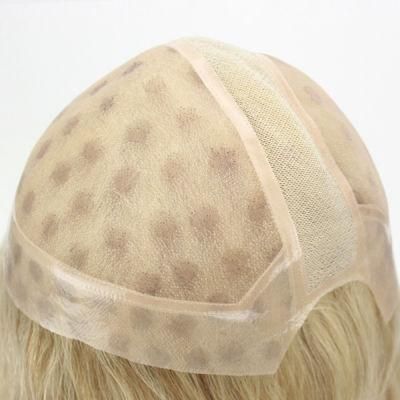 Lw4058 Full Mono Cap Wig with Stretch Lace on Crown