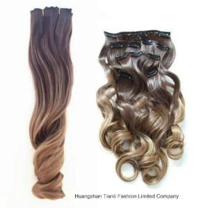 100% Human Hair Ocean Curl Style Clip-in Hair Extension