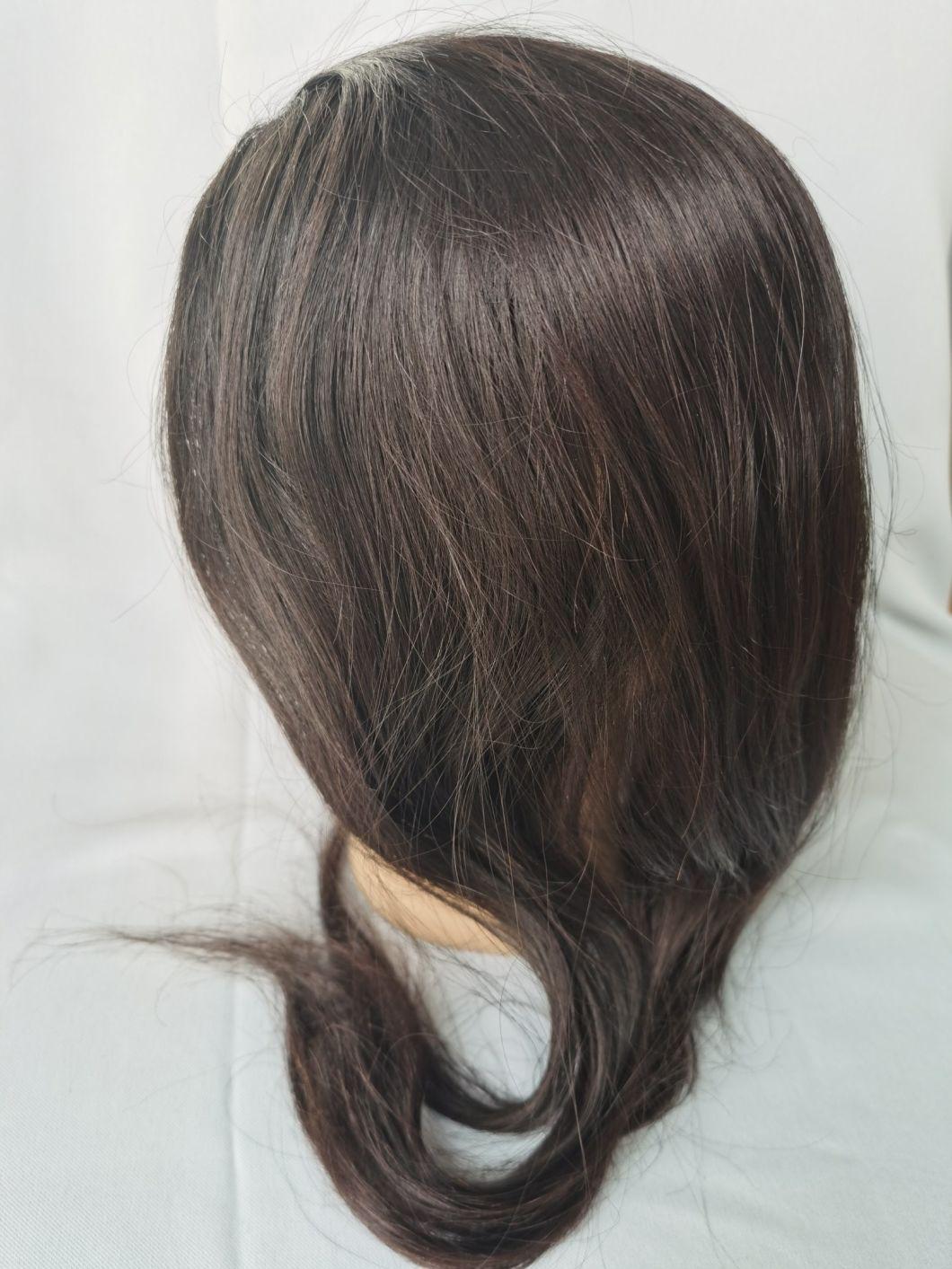 2022 Most Natural Growing Looking Silk Top Injected Lace Human Hairpieces Made of Remy Human Hair