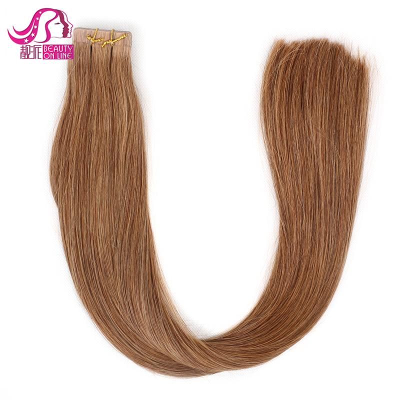 USA Hot Sale 7A Grade Silk Straight Natural Color Virgin Hair Tape Hair Extension