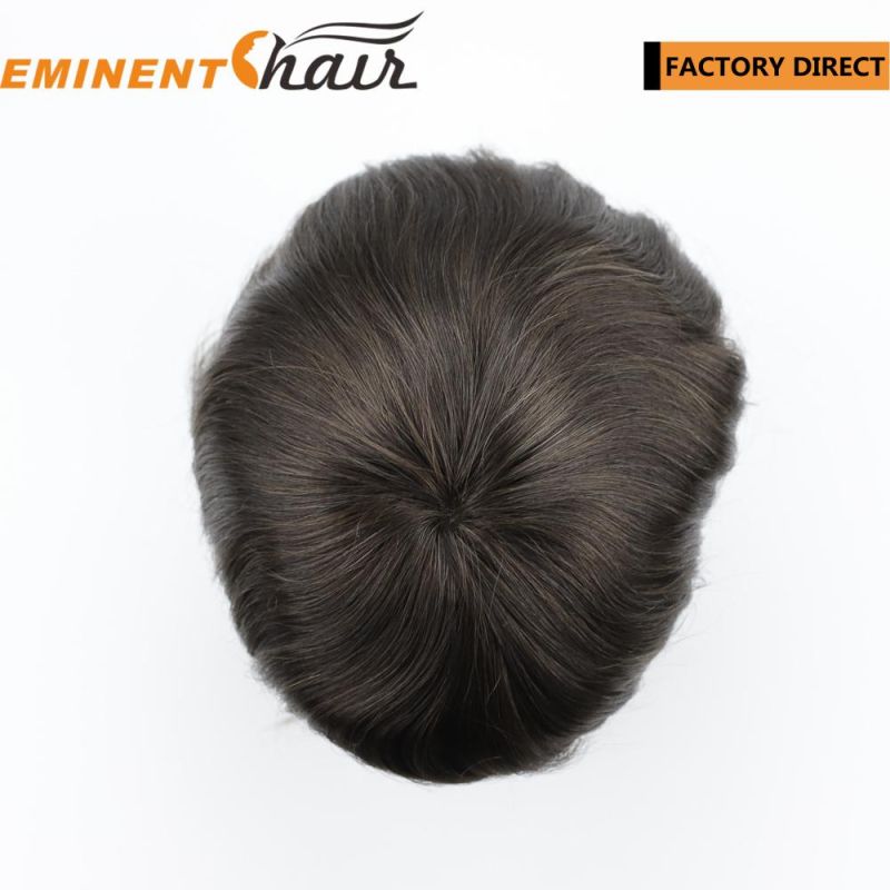 Human Hair Lace Front Men′s Hair System