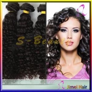 Full Cuticle Remy Human Mongolian Kinky Curly Hair Weave