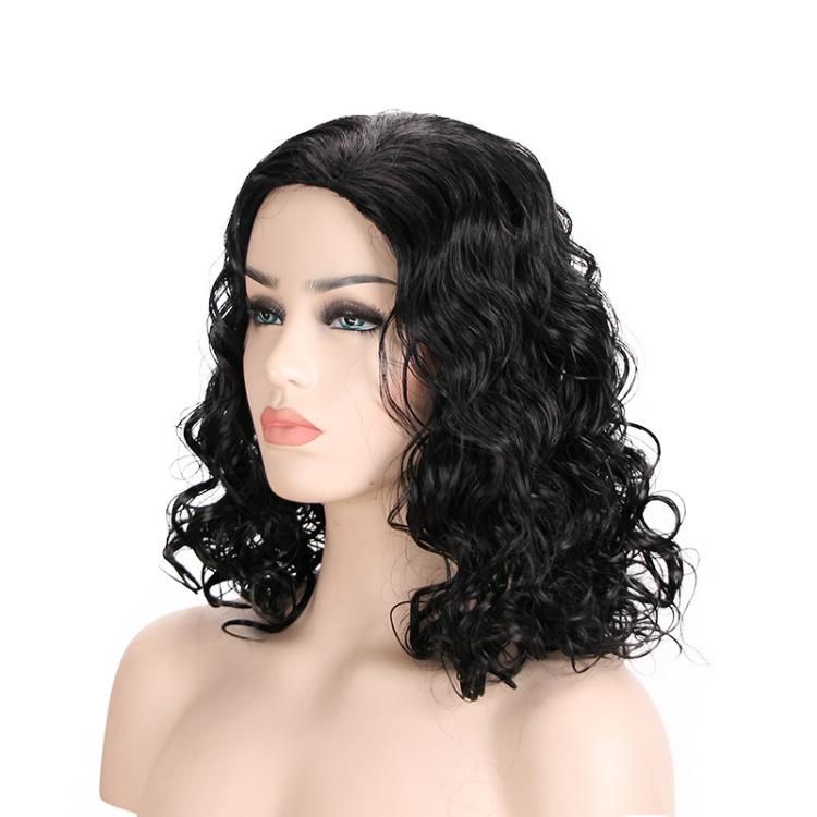 European and American Synthetic Fiber Fluffy Short Curly Wigs Wholesale