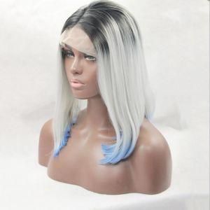 Women&prime;s Real Chemical Fiber Hair Long Frontal Lace Wig