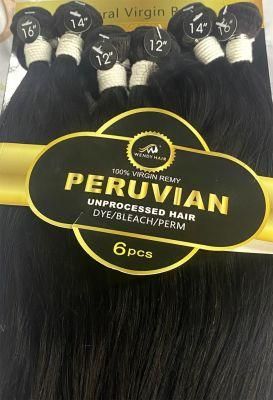 10 A Grade Hair Human Hair Extension Packaging Straight Virgin Hair Peruvian Hair Bundles