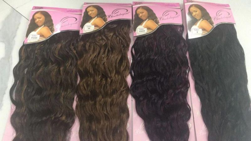 Promotion Weft Bundles Assorted Sythetic Hair Extension Hair Manufacture