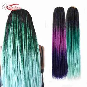 Belleshow Afro Kinky Bulk Senegalese Hair Extensions for Braids and Crochets Senegalese Twist Briads