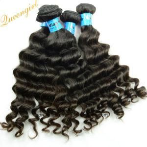 Wholesale Unprocessed Remy Bundles Natural Black Color Loose Curl Hair Weft 9A Indian Virgin Human Hair Product