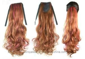 High Quality Cost-Effective Bundled Double Color Highlights Gradients Pony Tail