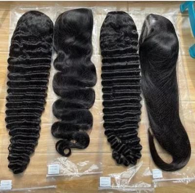 Wholesale Darling Hair Braid Products Kenya Lace Front Wig Human Hair for Black Women Brazilian Loose Wave Hair Wig Transparent