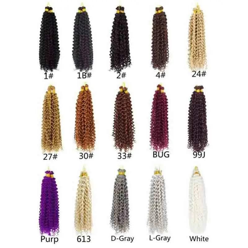 Chinese Dreadlocks Water Wavy Bulk Hair High Temperature Fiber Hair Extension