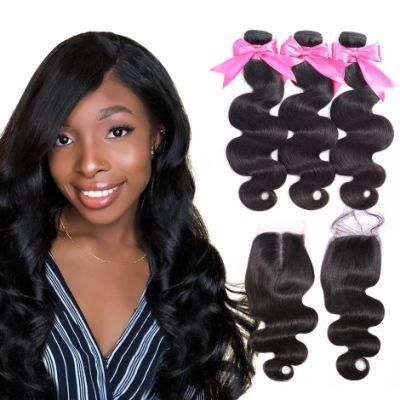 Kbeth Body Wave Bundles with Closure for Black Women 2021 Fashion Charming 100% Remy Brazilian China Hair Weaving