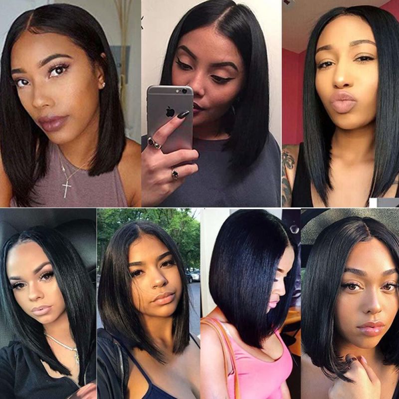 Wholesale Price Brazilian Hair 4*4lace Frontal Bob Wig 100 Human Hair