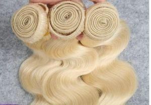 Promotions! Hot Selling Blonde Hair Extension #613 Hair Extension Body Wave 100%Human Hair Weave 3/4PCS Mixed Lengths Tangle Free