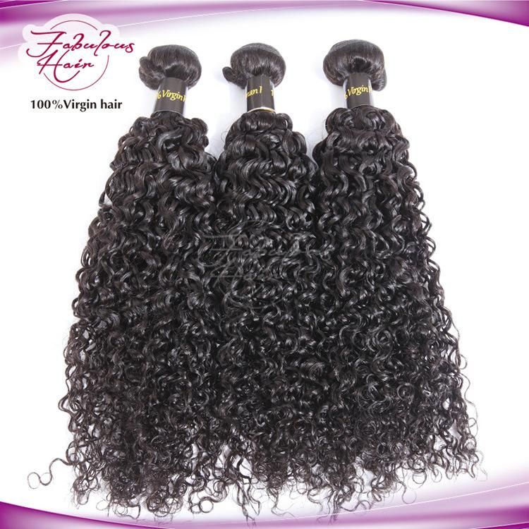 8A Tangle Free Good Virgin Peruvian Curly Hair