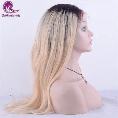 Straight Long Blond Hair Full Lace Wig Indian Virgin Hair