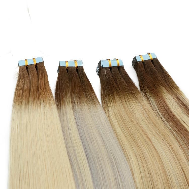 100% Remy Cuticle Russian Human Hair Tape Hair Extensions