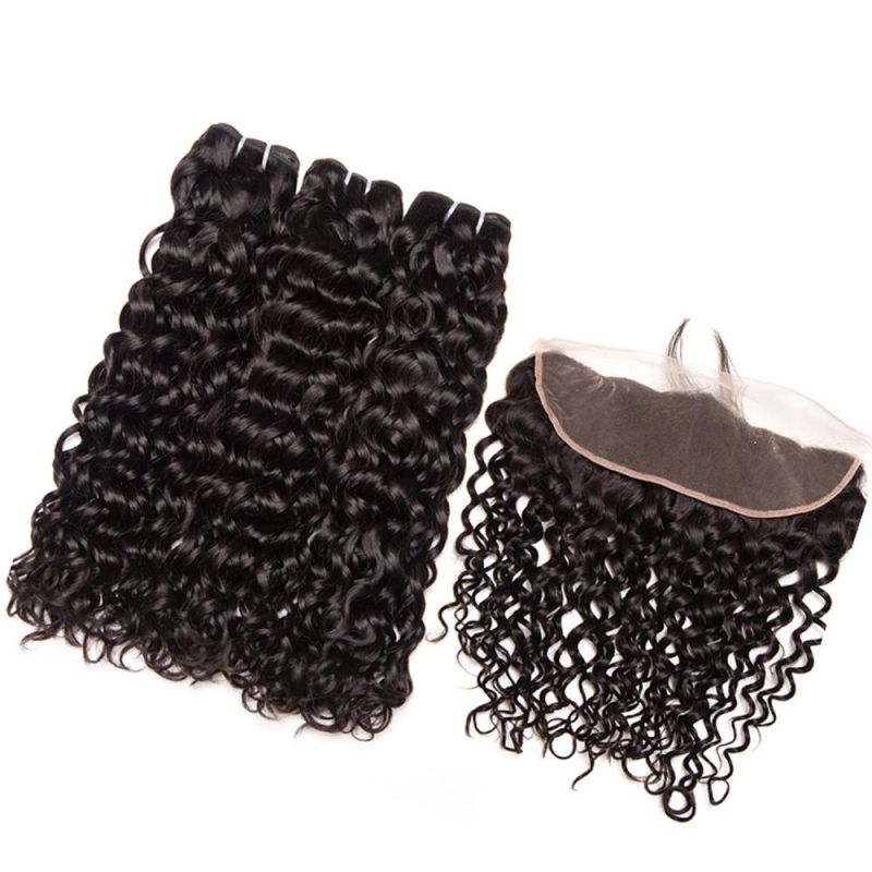 Kbeth Top Invisible Thin Human Wholesale 10A Grade Swiss Closure 13X4 Deep Wave Vendors 13X6 Transparent Bundles with HD Lace Frontal Toupee