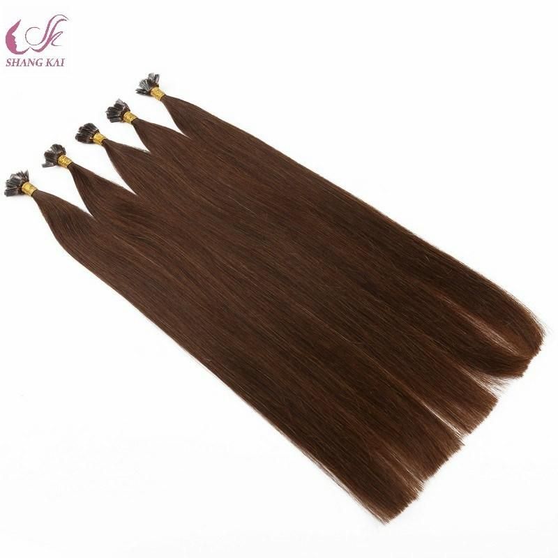 Luxury Quality Double Drawn 100% Human Hair Flat Tip Prebonded Indian Remy Hair Extensions